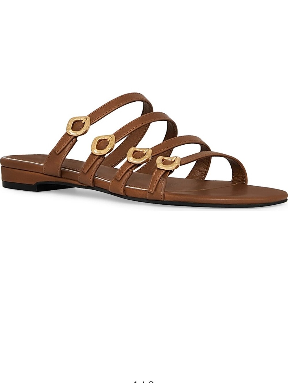 Rebecca Minkoff Black Buckle Slide Sandals Size 6 NWT